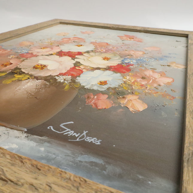 Handgeschilderd Schilderij 'Bloemenvaas'