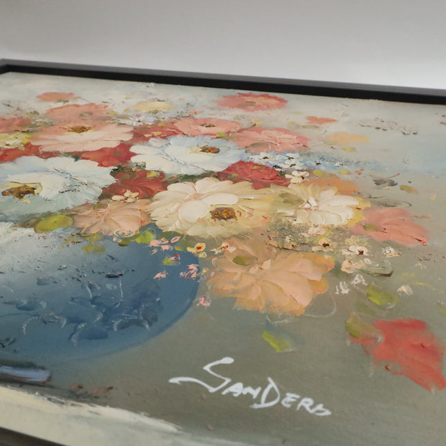 Handgeschilderd Schilderij 'Bloemenvaas'