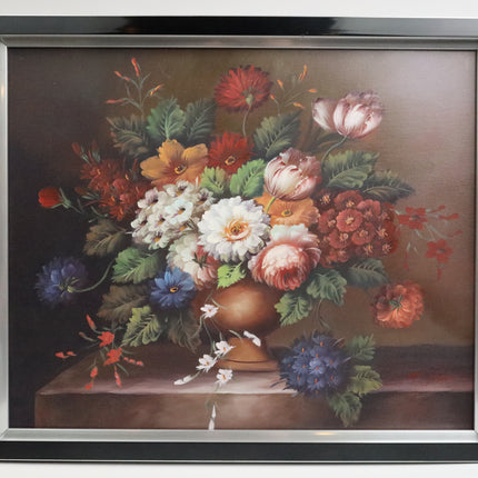 Handgeschilderd Schilderij 'Kleurrijk Boeket'