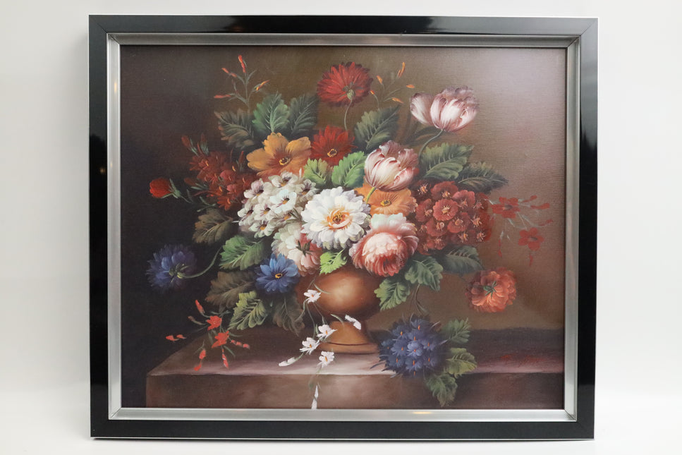 Handgeschilderd Schilderij 'Kleurrijk Boeket'