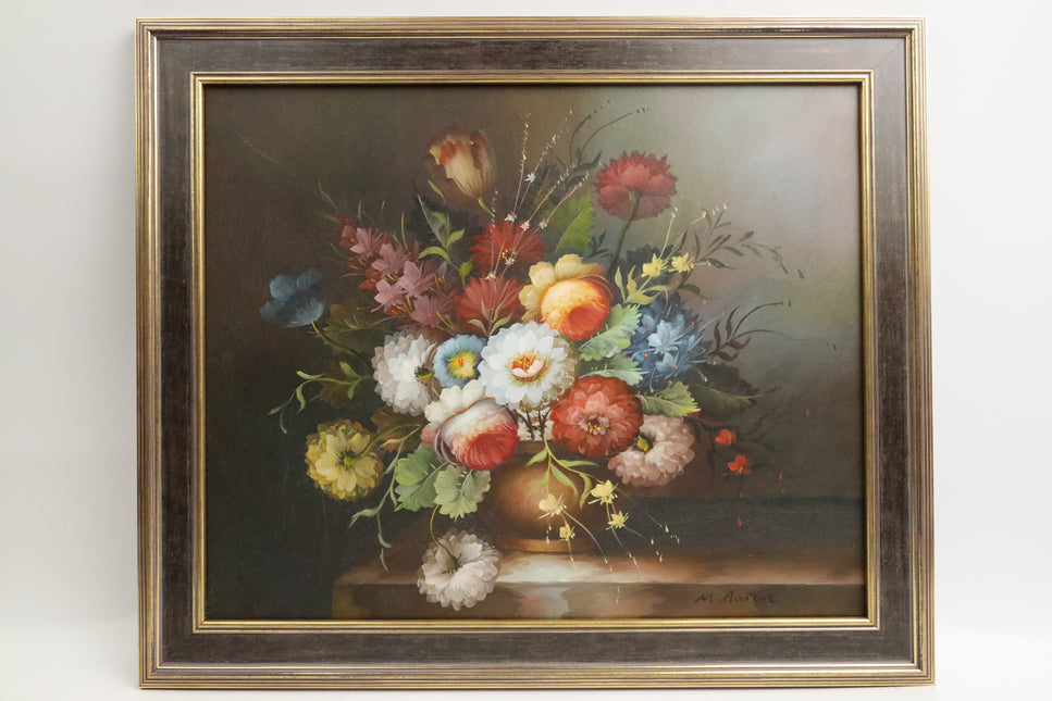 Handgeschilderd Schilderij 'Kleurrijke Bloemen'