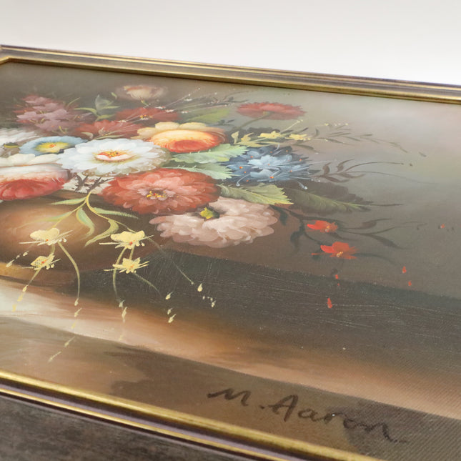Handgeschilderd Schilderij 'Kleurrijke Bloemen'