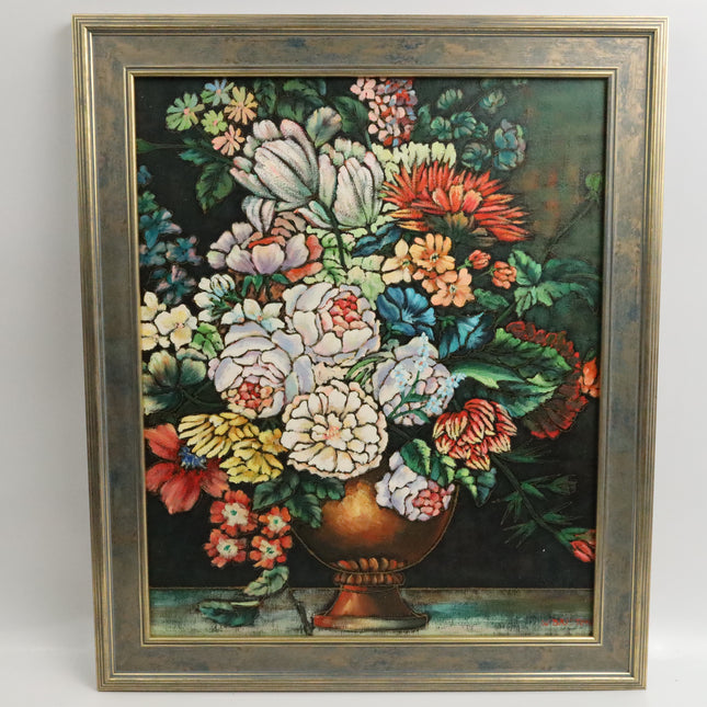 Handgeschilderd Schilderij 'Witte Bloemen'