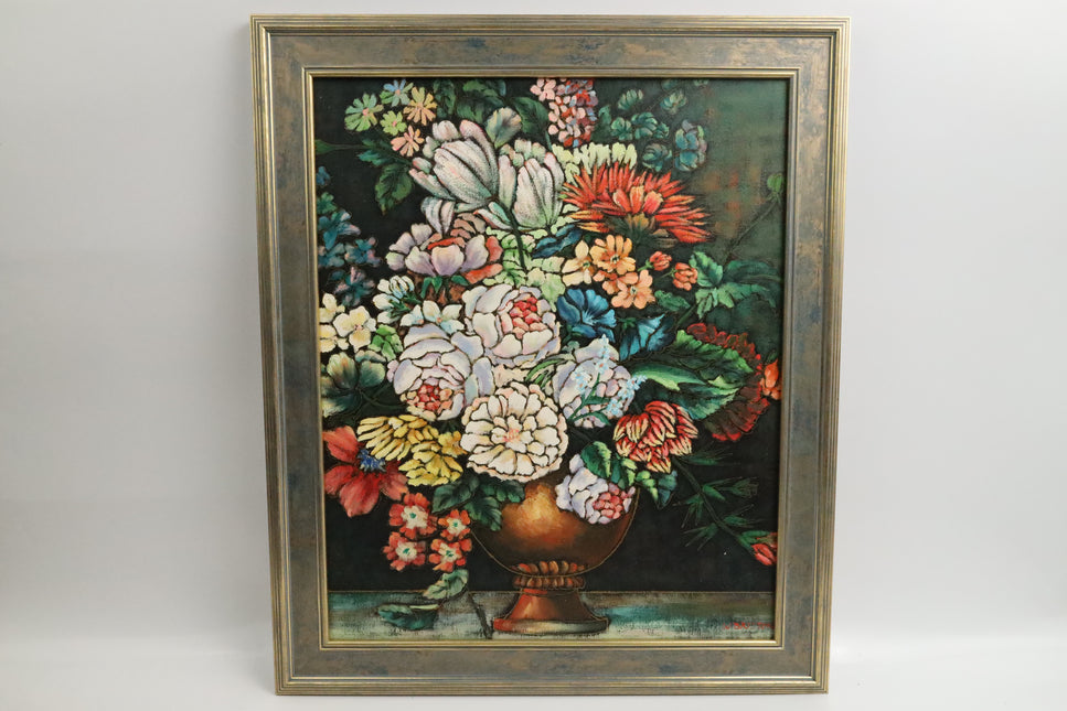 Handgeschilderd Schilderij 'Witte Bloemen'