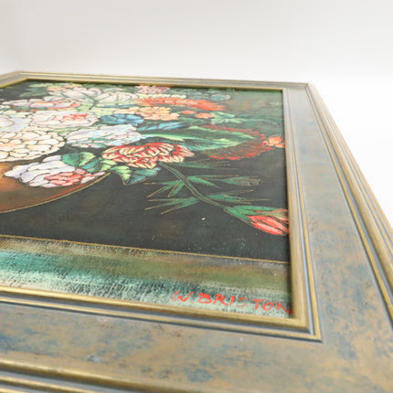 Handgeschilderd Schilderij 'Witte Bloemen'