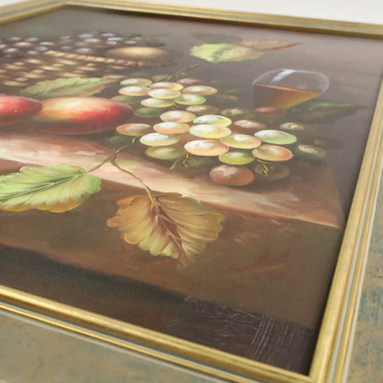 Handgeschilderd Schilderij 'Fruitmandje'
