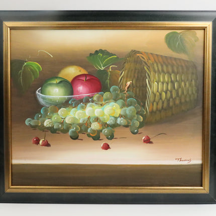 Handgeschilderd Schilderij 'Druiventros'