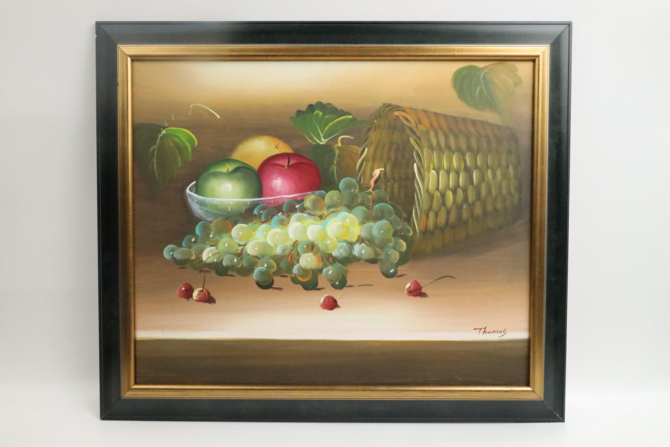 Handgeschilderd Schilderij 'Druiventros'