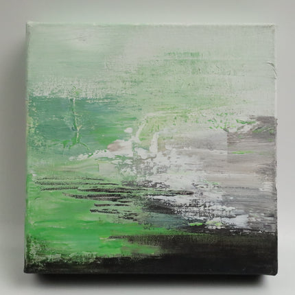 Handgeschilderd Schilderij 'Groene Horizon'