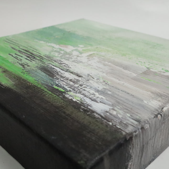 Handgeschilderd Schilderij 'Groene Horizon'