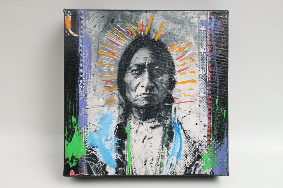 Handgeschilderd Schilderij 'Zonnekroon'