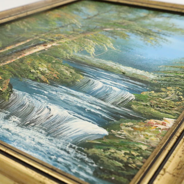 Handgeschilderd Schilderij 'Beekje'