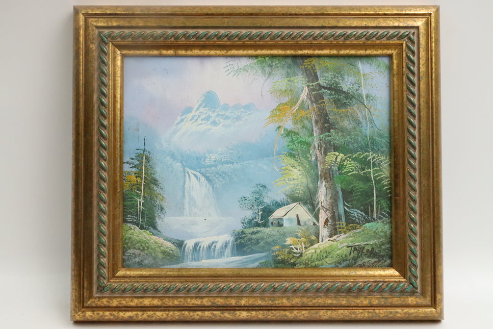 Handgeschilderd Schilderij 'Waterfall'
