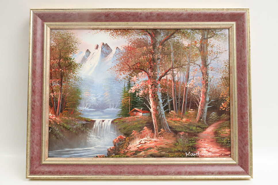 Handgeschilderd Schilderij 'Uitzicht'