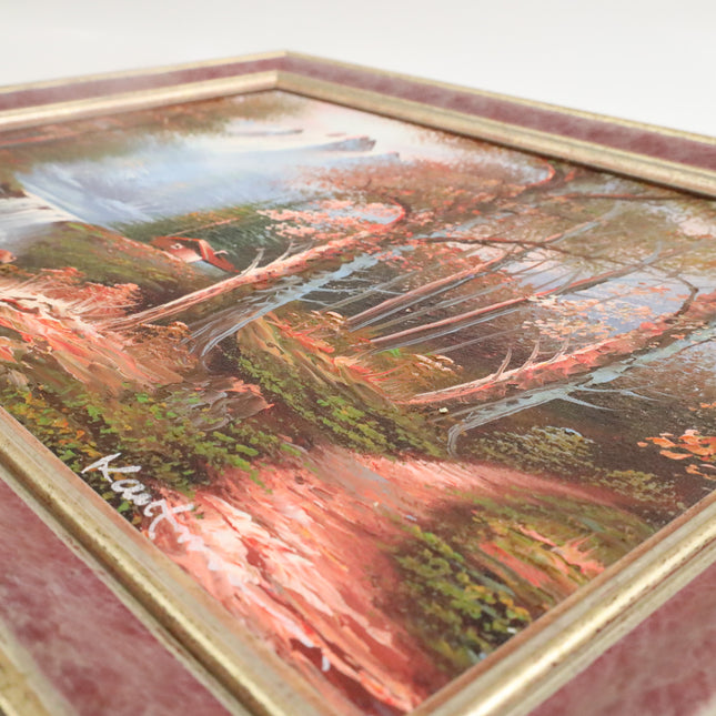 Handgeschilderd Schilderij 'Uitzicht'