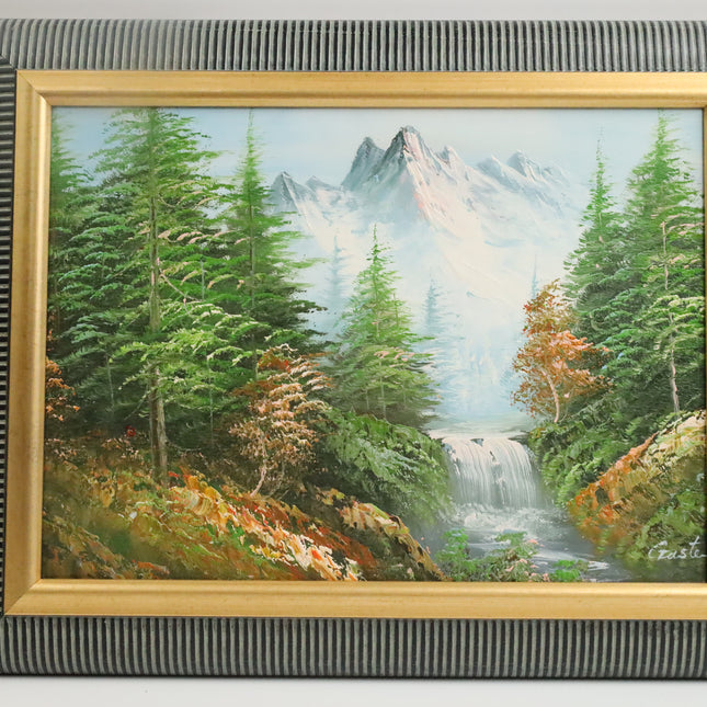 Handgeschilderd Schilderij 'Bergen'