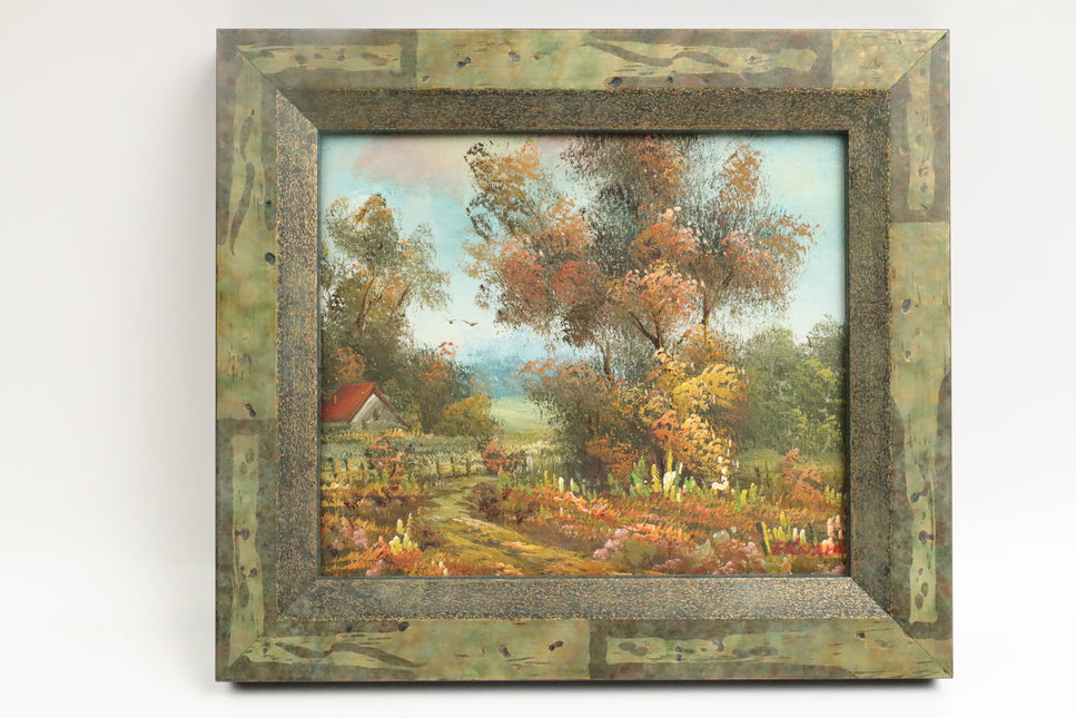 Handgeschilderd Schilderij 'Bloemenveld'