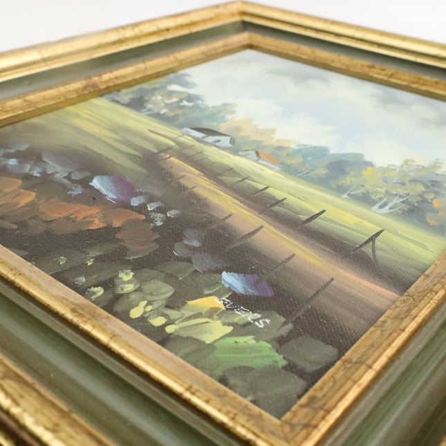 Handgeschilderd Schilderij 'Boerenweggetje'