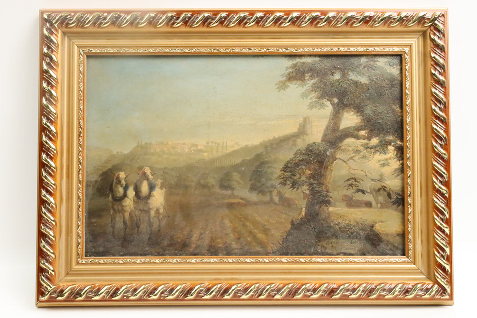 Handgeschilderd Schilderij 'Omgeploegd Veld'