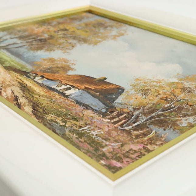 Handgeschilderd Schilderij 'Boerderij'