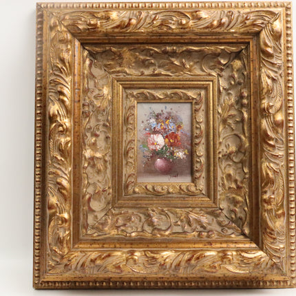 Handgeschilderd Schilderij 'Bloemenportret'