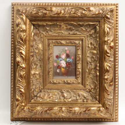 Handgeschilderd Schilderij 'Bloemenvaas'