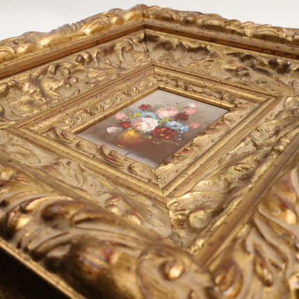 Handgeschilderd Schilderij 'Bloemenvaas'