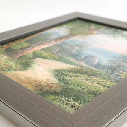 Handgeschilderd Schilderij 'Bospaadje'