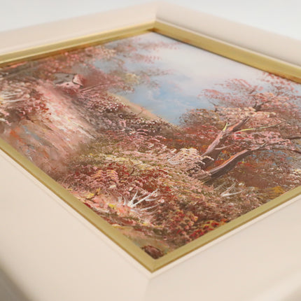 Handgeschilderd Schilderij 'Bos in de lente'