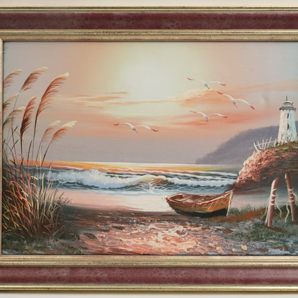 Handgeschilderd Schilderij 'Vuurtoren'