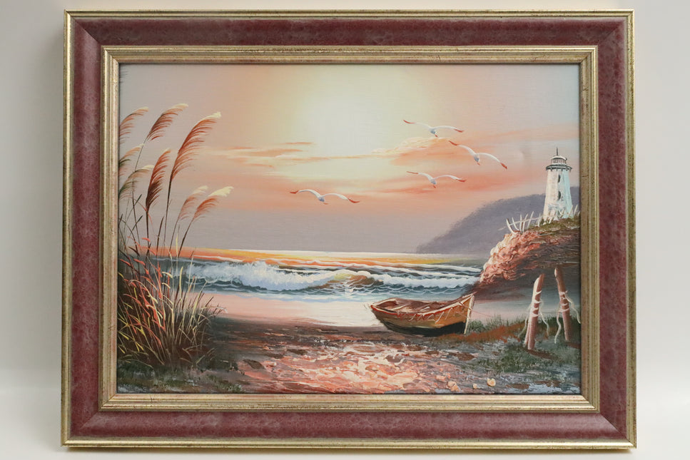 Handgeschilderd Schilderij 'Vuurtoren'