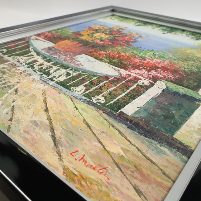 Handgeschilderd Schilderij 'Terras'