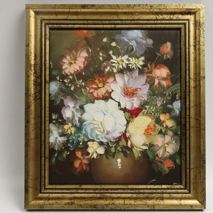 Handgeschilderd Schilderij 'Portret Bloemenvaas'