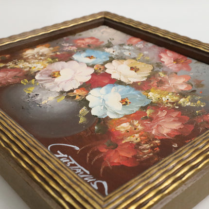 Handgeschilderd Schilderij 'Bloemenvaas'