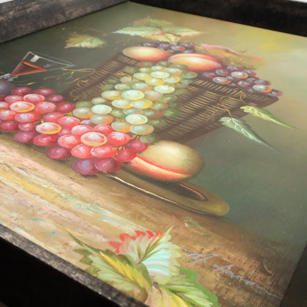 Handgeschilderd Schilderij 'Fruitmand'