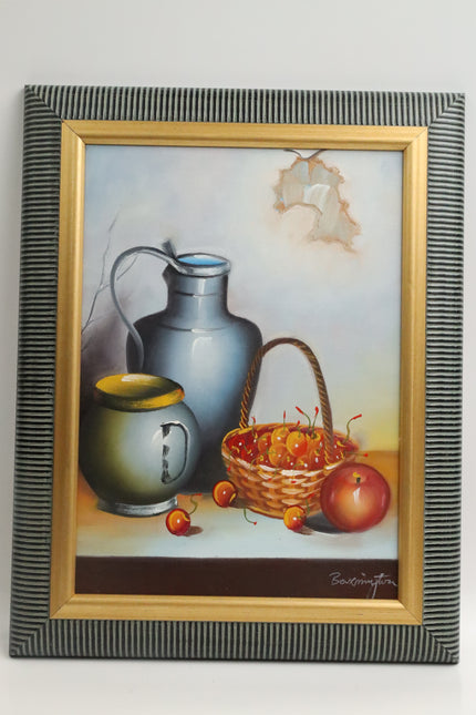 Handgeschilderd Schilderij 'Portret Fruitmand'