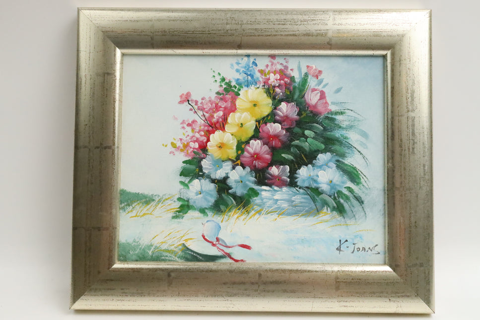 Handgeschilderd Schilderij 'Bloemen Boeket'