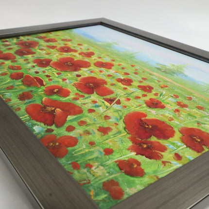 Handgeschilderd Schilderij 'Bloemenveld'