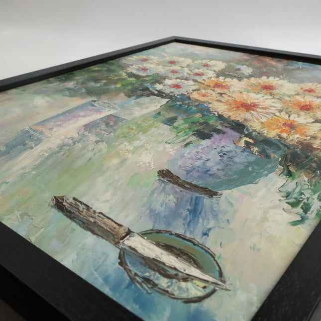 Handgeschilderd Schilderij 'Bloemen'