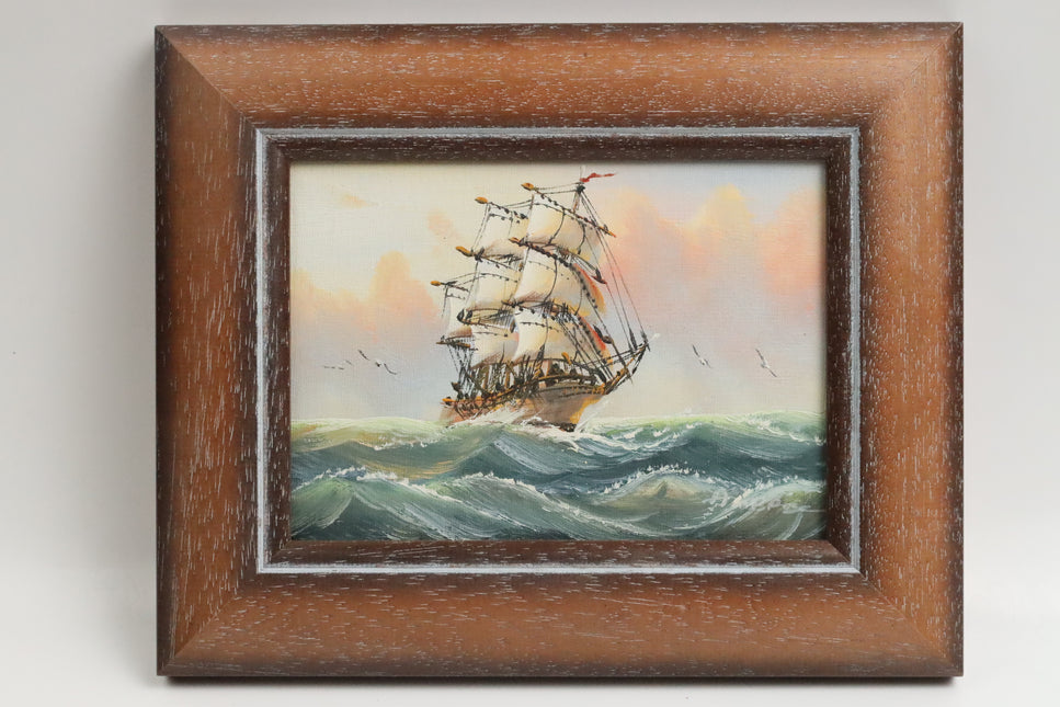 Handgeschilderd Schilderij 'Zeilschip'