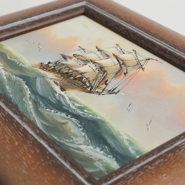 Handgeschilderd Schilderij 'Zeilschip'