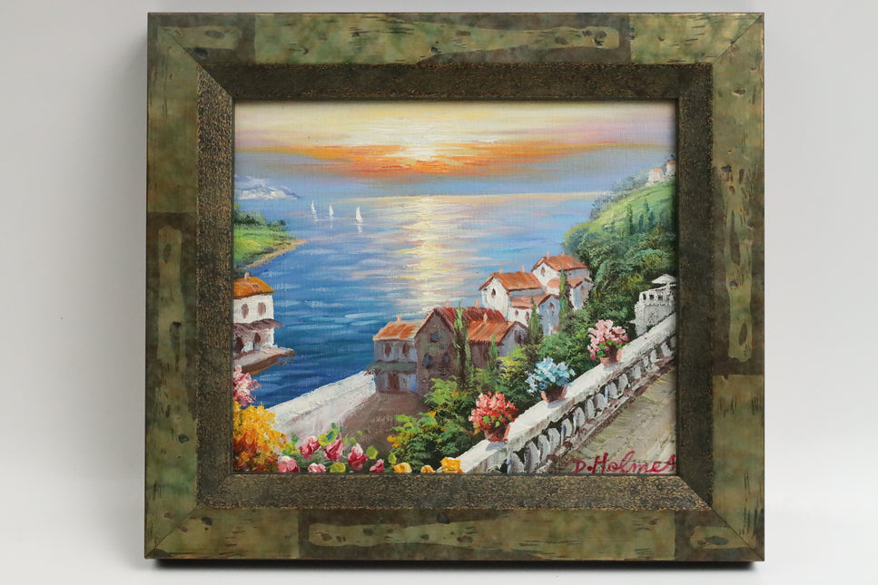 Handgeschilderd Schilderij 'Zonsondergang'