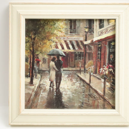 Poster achter glas 'Winkelstraat'