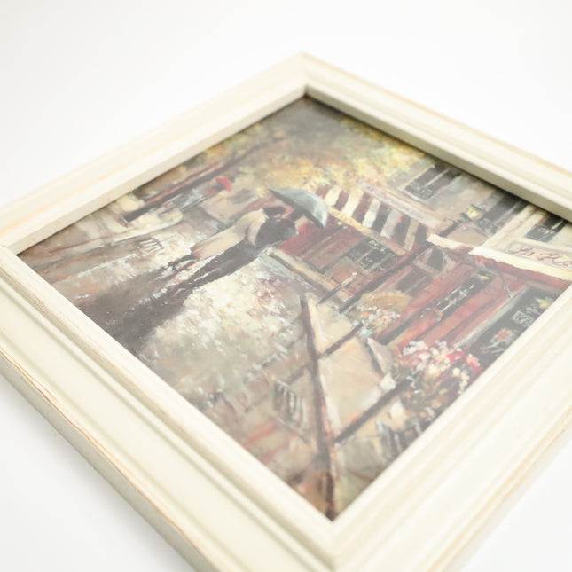 Poster achter glas 'Winkelstraat'