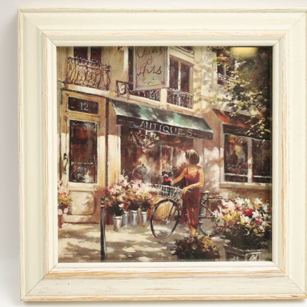 Poster achter glas 'Antiek Winkel'