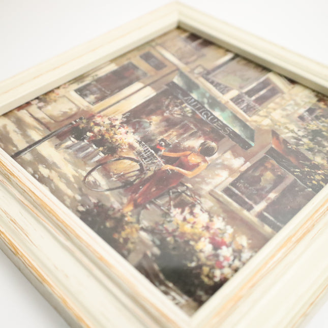 Poster achter glas 'Antiek Winkel'