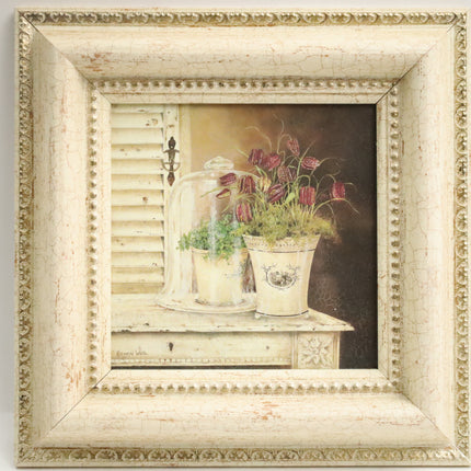 Poster achter glas 'Bloemenvaas'