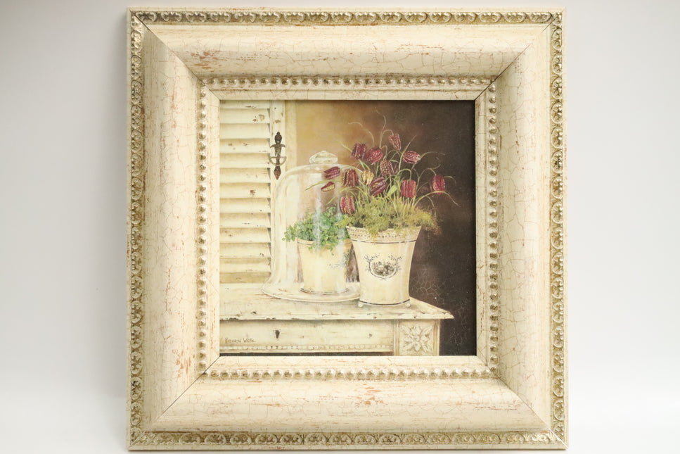 Poster achter glas 'Bloemenvaas'