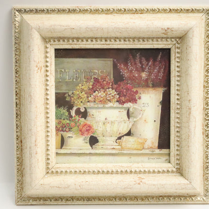 Poster achter glas 'Bloemen'