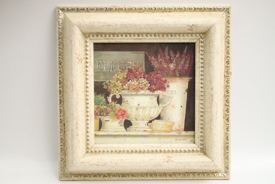 Poster achter glas 'Bloemen'